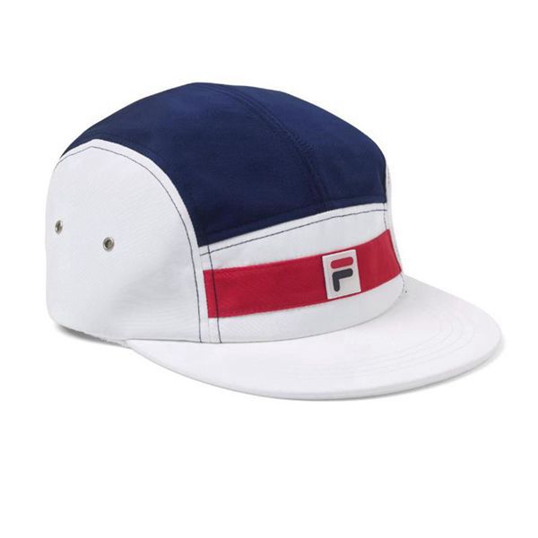 Gorras Fila Blancas / Azul Marino - Wenyall 5 Panel - España 016273PKO